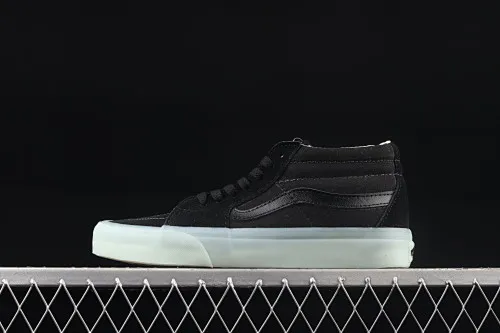 All categories Vans Vans series Vans Mid Vans China Vans Sk8-Mid official new cool transparent glass glue black Chinese sneakers VN0A3WM3ABC